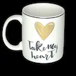 خرید ماگ سرامیکی طرح Take my heart