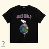 تیشرت مشکی نخی با چاپ گرافیکی الهام گرفته از Juice WRLD