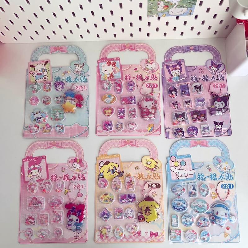 ست استیکر آکواریومی و جاکلیدی کرومی و سانریو 