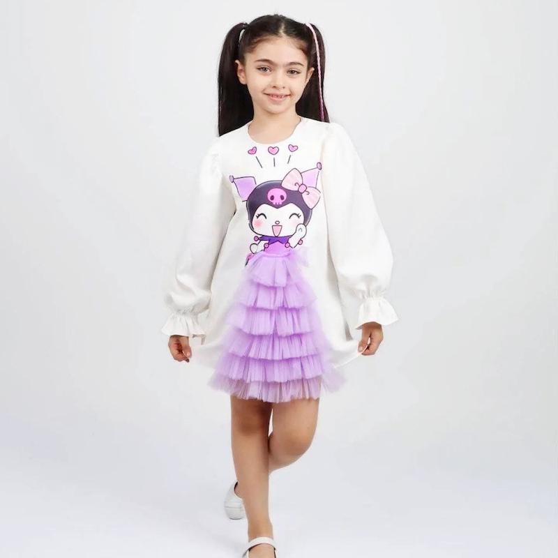 پیراهن دخترانه کرومی و سانریو 