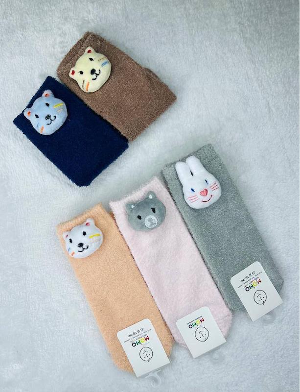 جوراب بوکله زنانه و بچگانه وارداتی عروسکی