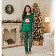 ست بلیز آستین بلند و شلوار تدی گرم بالا زنانه وارداتی کریسمسی