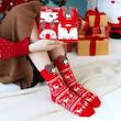 جوراب زنانه قرمز کریسمسی