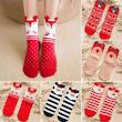 جوراب زنانه قرمز کریسمسی