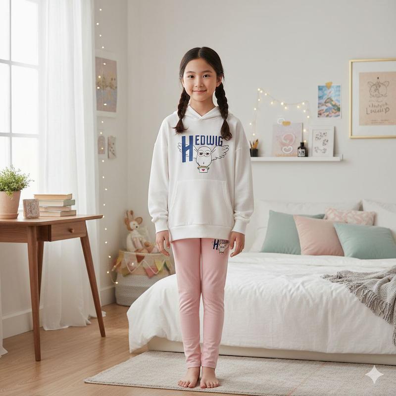 لگ دخترانه وارداتی برند Lupilu  طرح هری پاتر مناسب 6-8 سال