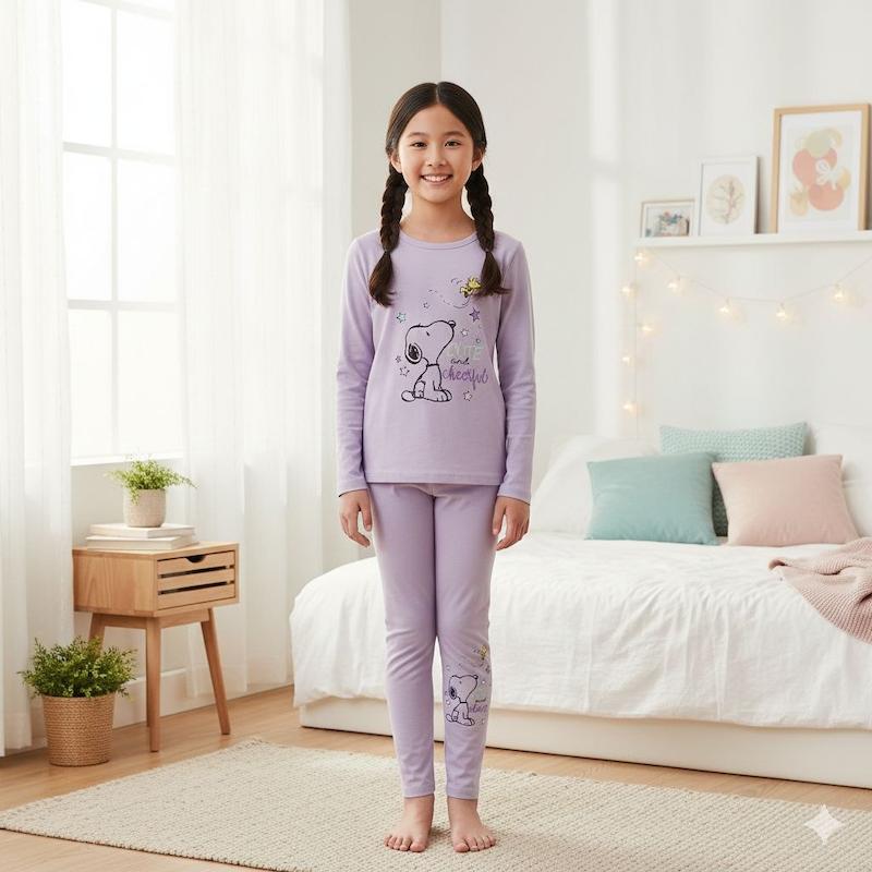 لگ دخترانه توکرک وارداتی برند pepperts طرح اسنوپی