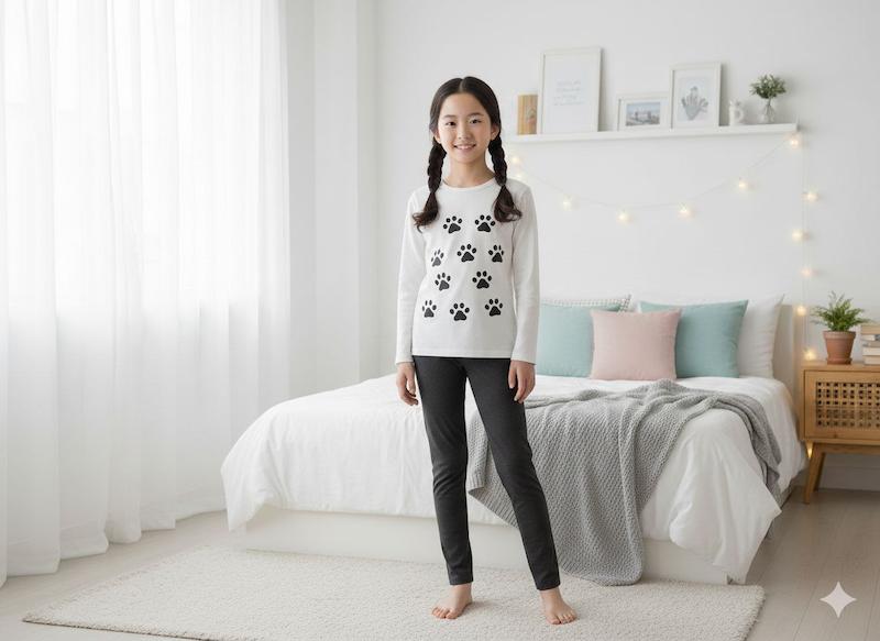 لگ دخترانه وارداتی برند pepperts مشکی یک عددی 12-14 سال