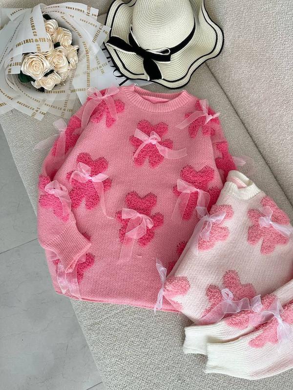 بلیز بافت پاپیون خرسی برجسته زنانه و دخترانه وارداتی 