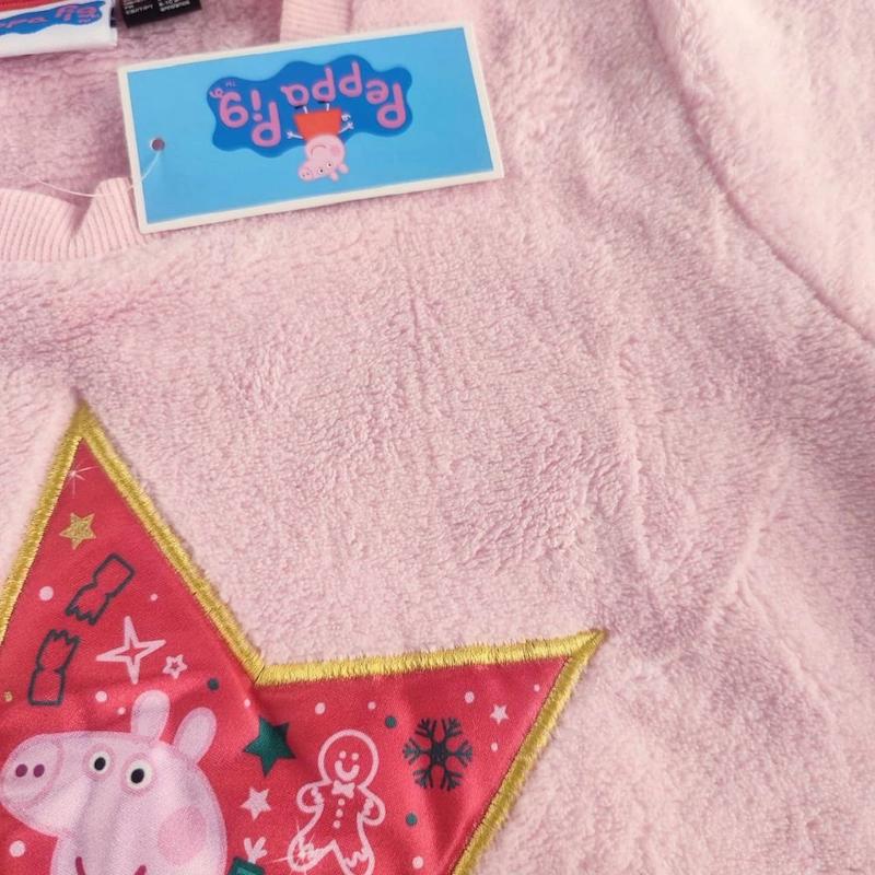 بلیز آستین بلند تدی دخترانه طرح پپاپیگ از برند peppapig آلمان 