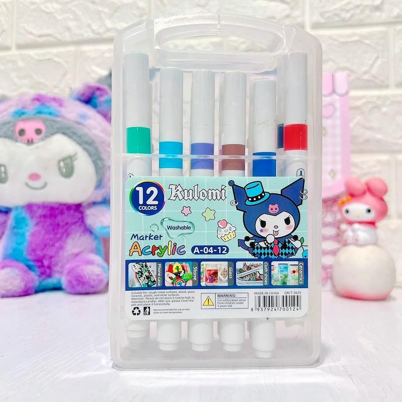 ماژیک اکریلیک 12 رنگ کرومی و سانریو 