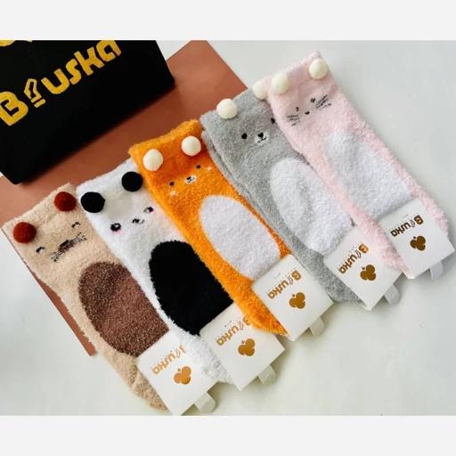 جوراب بوکله زنانه و بچگانه وارداتی گوش دار 