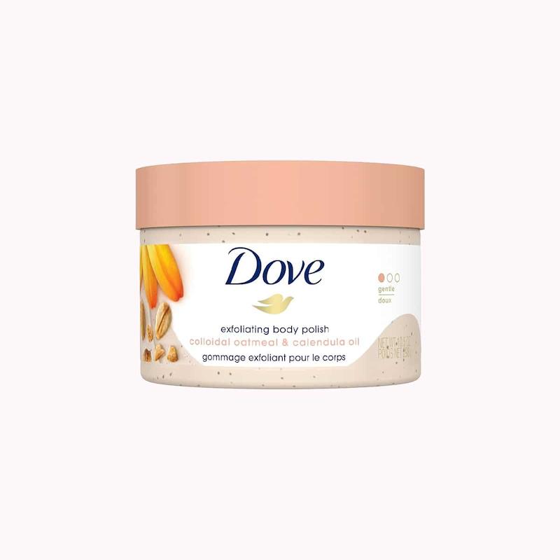 اسکراب بدن جو دوسر و روغن کالاندولا داو ۲۹۸ گرم | Dove Exfoliating Body Polish Colloidal Oatmeal & Calendula Oil