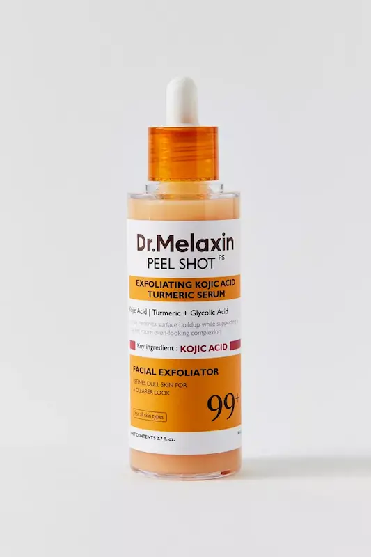 سرم لایه‌بردار و ضد لک دکتر ملاکسین Peel Shot حاوی کوجیک اسید و زردچوبه Dr. Melaxin Peel Shot Exfoliating Kojic Acid Turmeric Serum – 80ml
