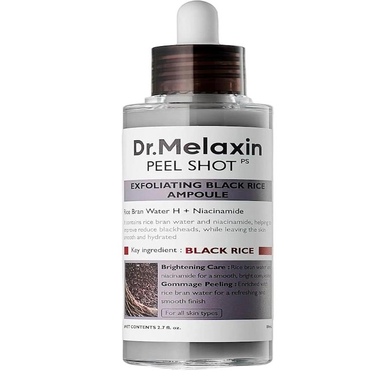 آمپول لایه‌بردار و پاکسازی منافذ دکتر ملاکسین Peel Shot Black Rice