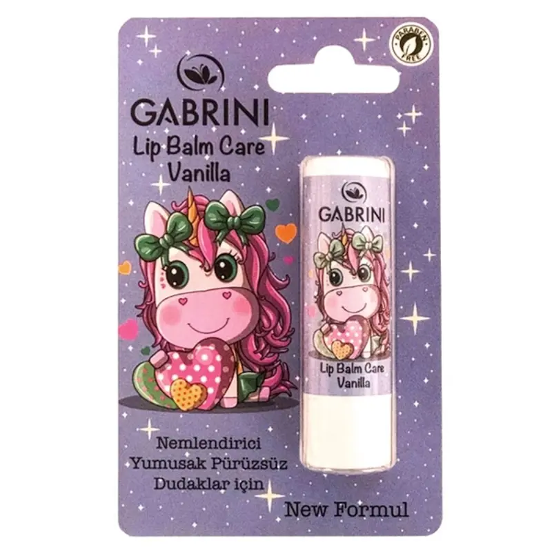 بالم لب طرح یونیکورن گابرینی عصاره وانیل 5 گرم | GABRINI Unicorn Vanilla Lip Balm 5g