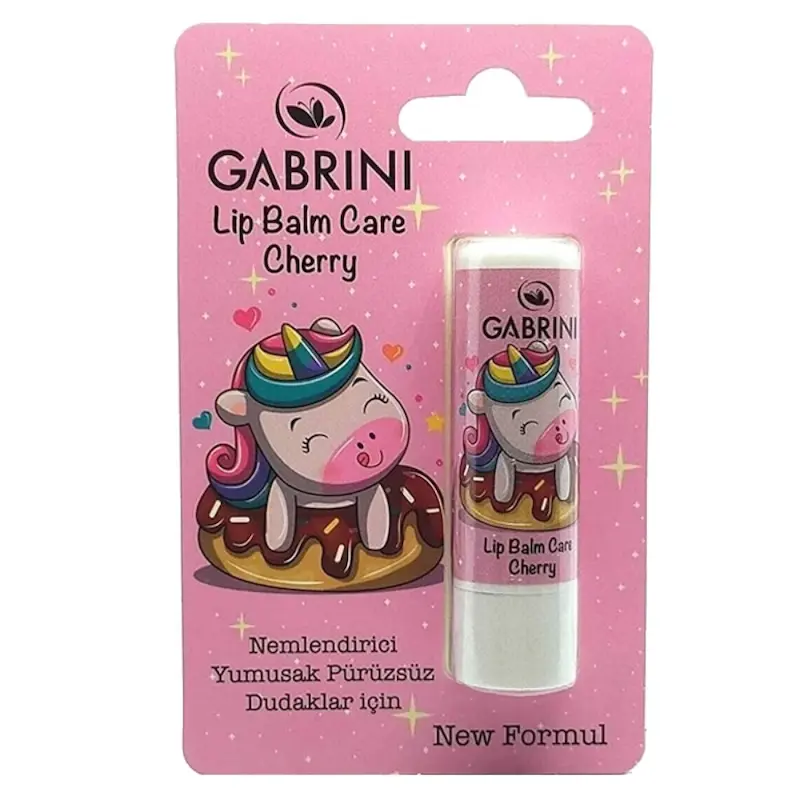 بالم لب طرح یونیکورن گابرینی عصاره گیلاس 5 گرم | GABRINI Unicorn Cherry Lip Balm 5g