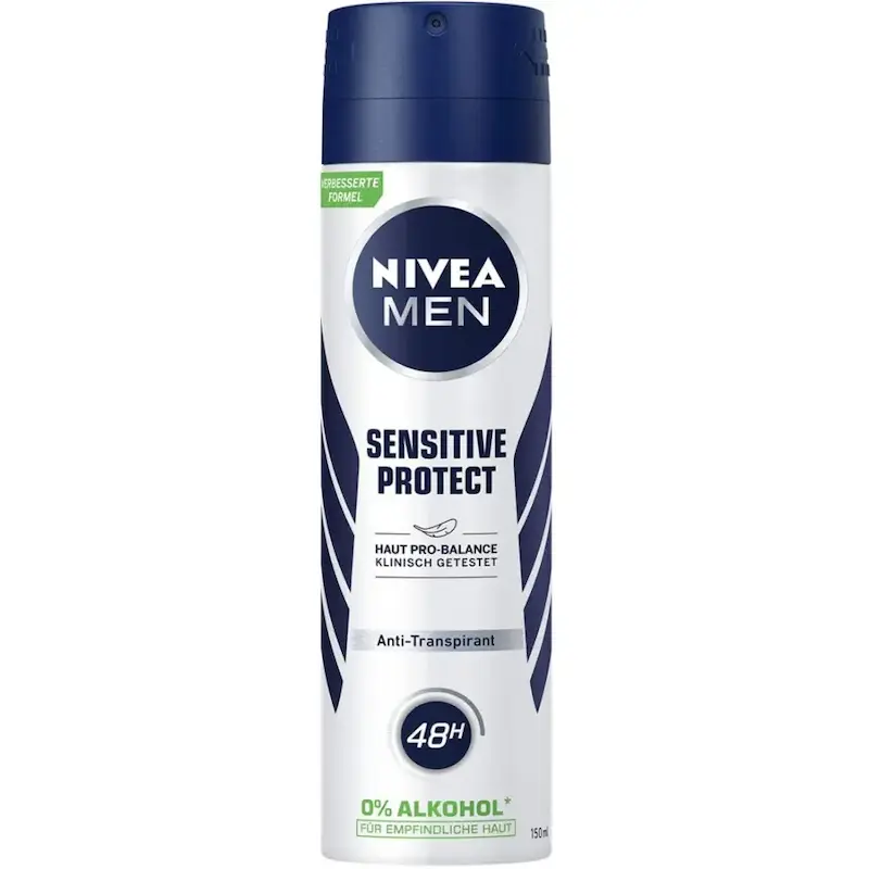 اسپری ضد تعریق بدن نیوا مردانه SENSITIVE PROTECT حجم 150 میل