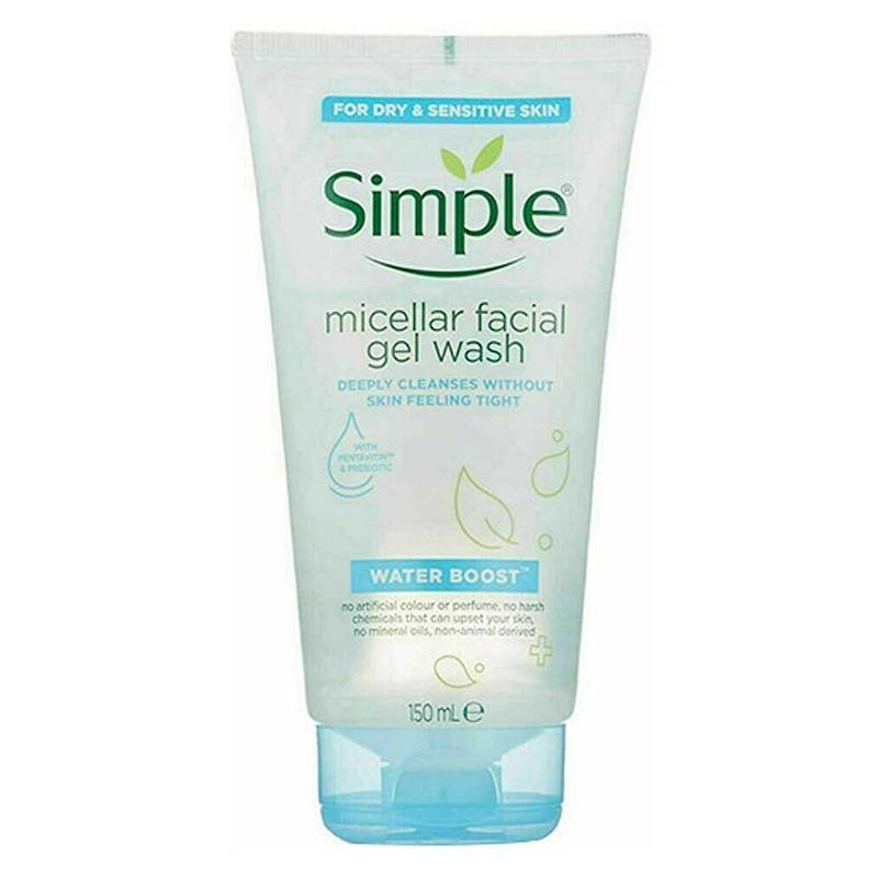 ژل شستشو صورت آبرسان سیمپل مدل واتر بوست | Simple Water Boost Hydrating Facial Wash 150ml