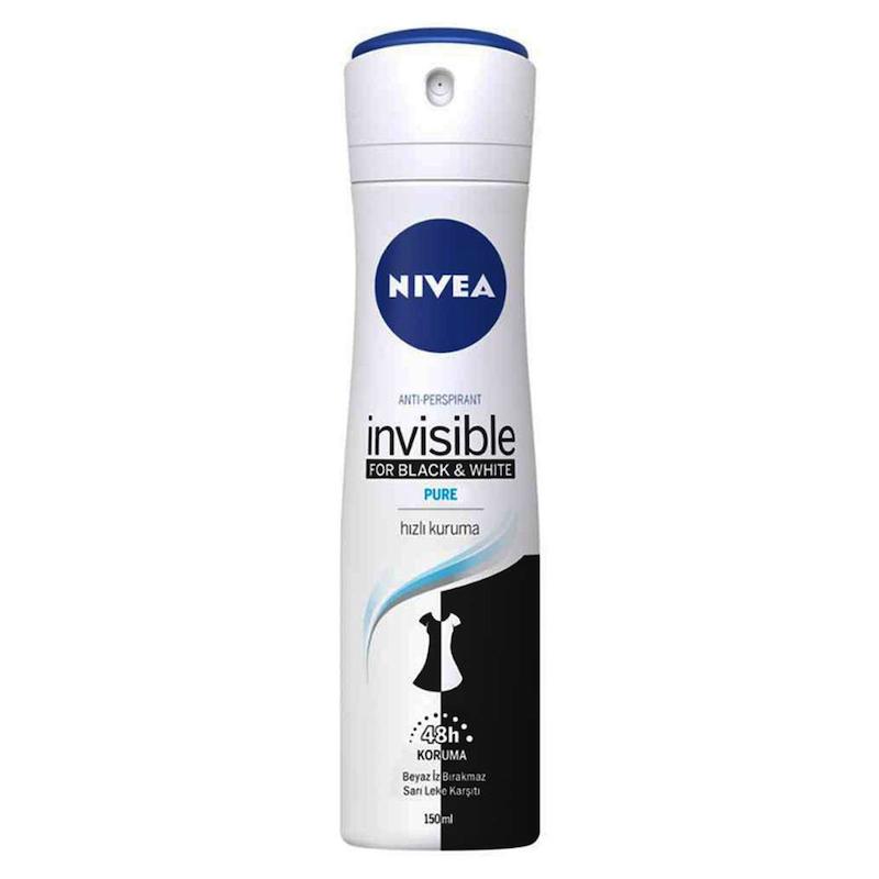 اسپری ضد تعریق زنانه نیوا مدل Black and white invisible pure