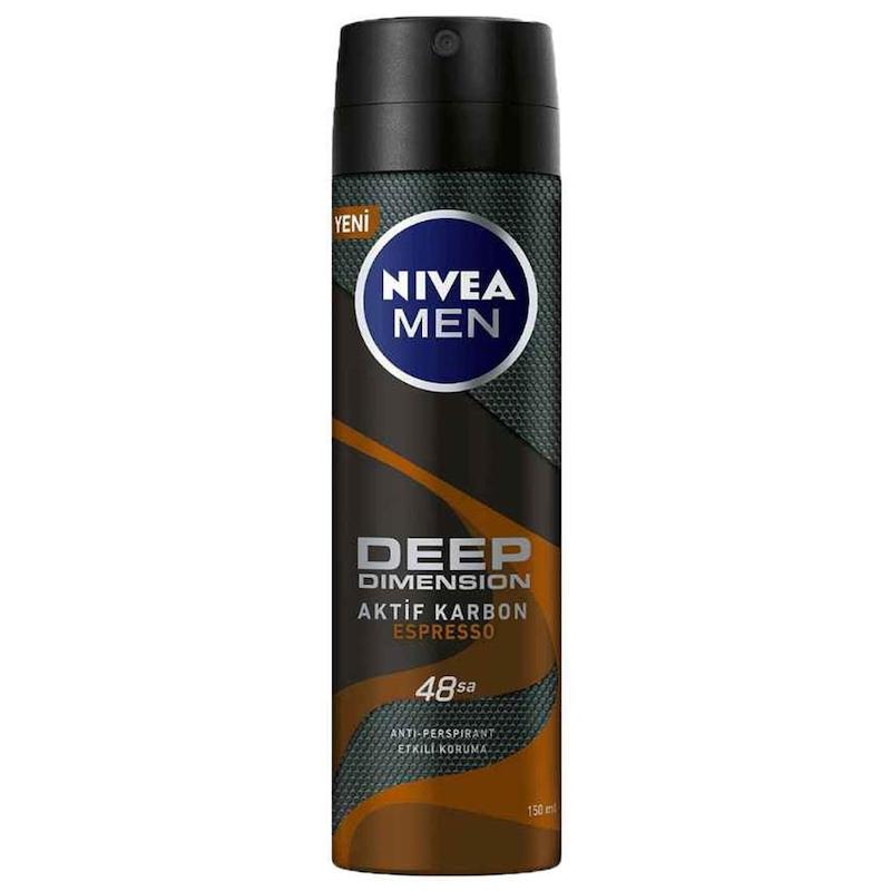 اسپری ضد تعریق مردانه نیوا سری دیپ Nivea Deep مدل اسپرسو Espresso