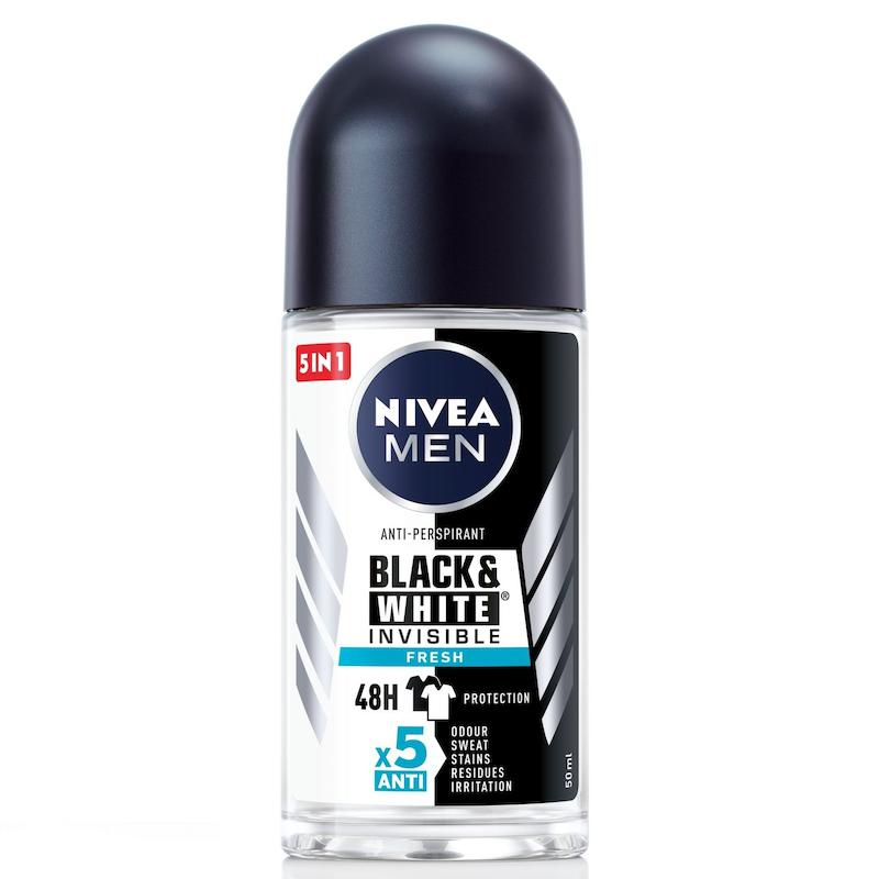 مام رولی مردانه Nivea Black & White (نیوا بلک اند وایت)