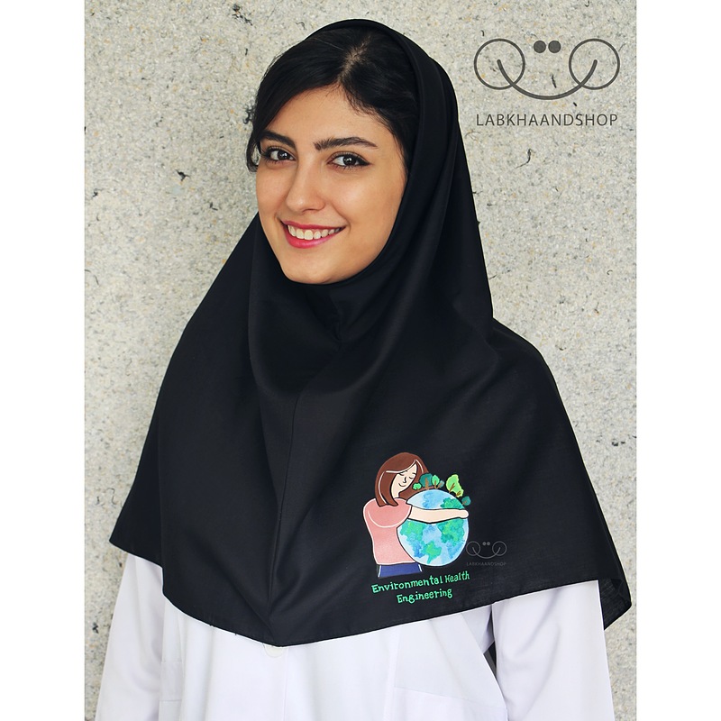 مقنعه طرح دار