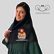مقنعه طرح معلمی چاپی و مدیری 