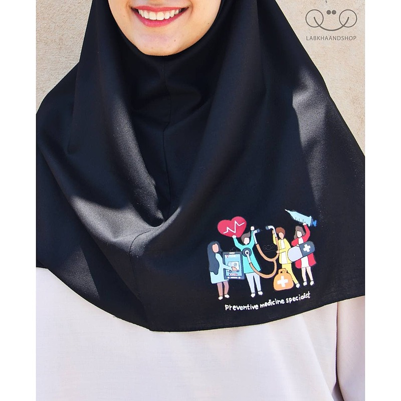 مقنعه طرحدار