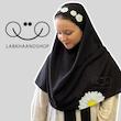 مقنعه طرح بابونه چاپی