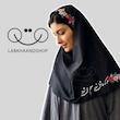 مقنعه طرح معلمی و گل چاپی۱۲۷
