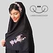 مقنعه طرح گل چاپی ۱۲۸