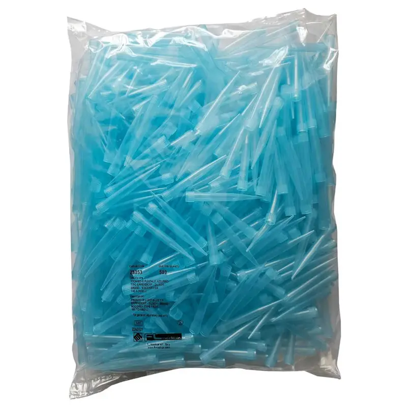 نوک سمپلر آبی اپندورفی بسته 500 عددی