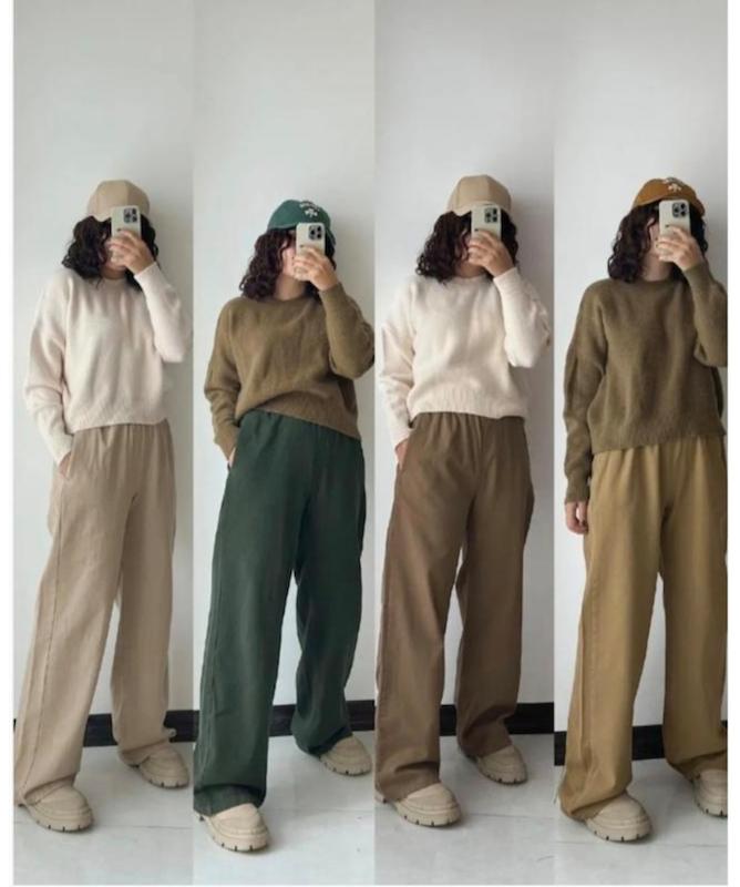 شلوار زنانه نیم بگ (سایز بزرگ) کد5133