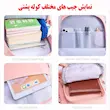 کوله پشتی مدرسه مدل عروسکی از جنس پلی استر در اندازه 56 × 30 × 5 سانتی‌متر