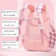 کوله پشتی مدرسه مدل عروسکی از جنس پلی استر در اندازه 56 × 30 × 5 سانتی‌متر