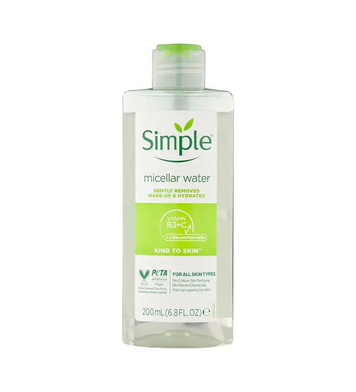 میسلار واتر پوست . سیمپل ۲۰۰ میل | Simple Micellar Cleansing Water .Skin 200ml