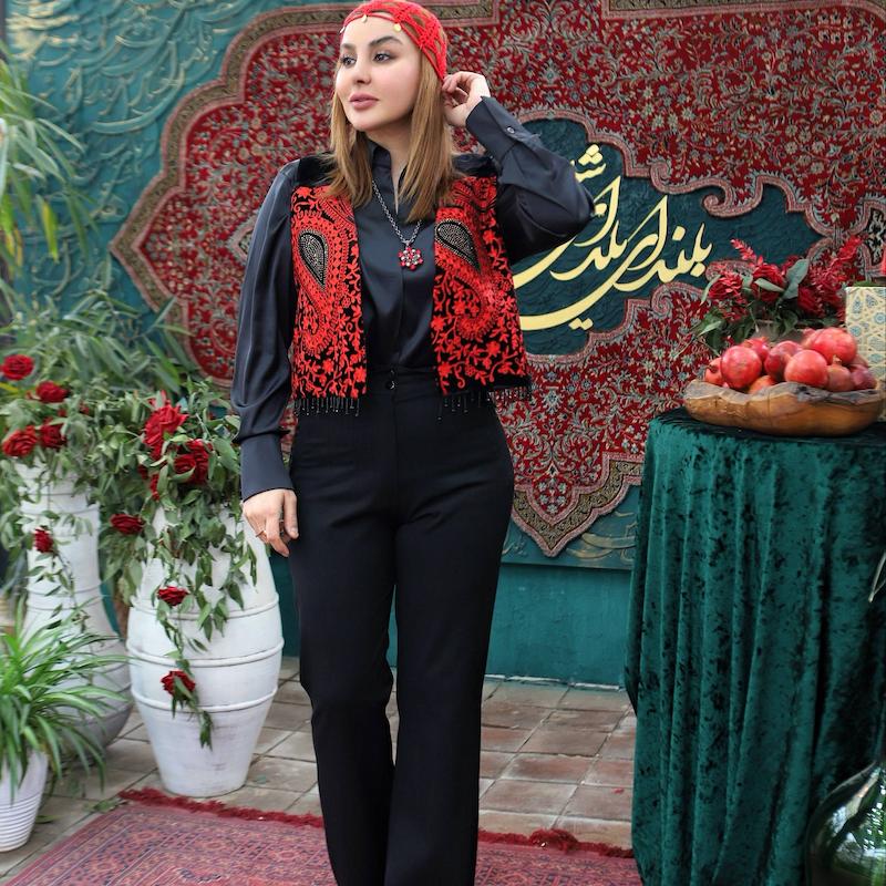 جلیقه مخمل هندی -0513