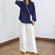 شومیز لینن zara جلو بسته-0517