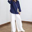 شومیز لینن zara جلو بسته-0517