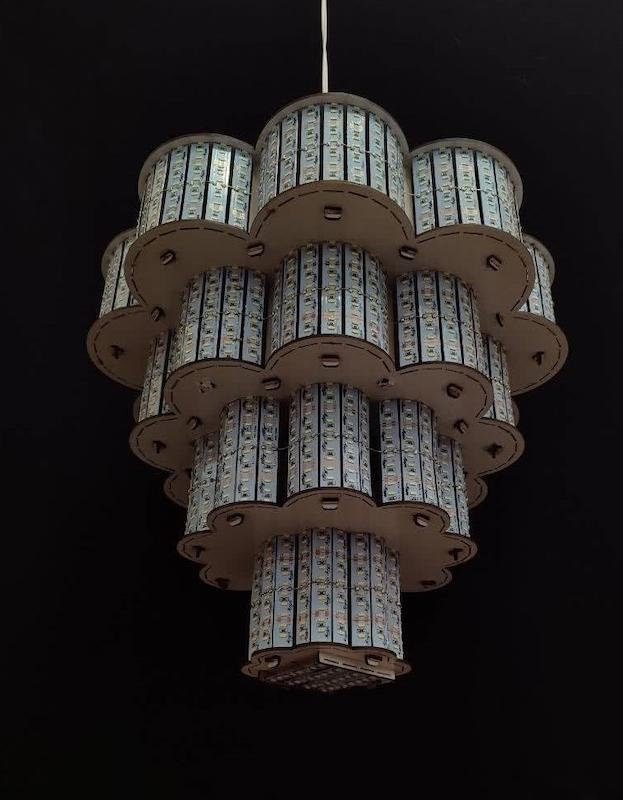 لوستر گل چهار طبقه