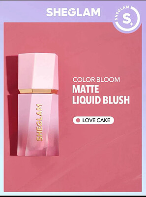 رژگونه مایع و مات شیگلم رنگ لاوکیک -Love cake sheglam liqud matte blush