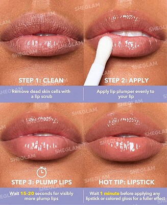 لیپ گلاس حجم دهنده شیگلم-Hot goss plumping lip gloss sheglam