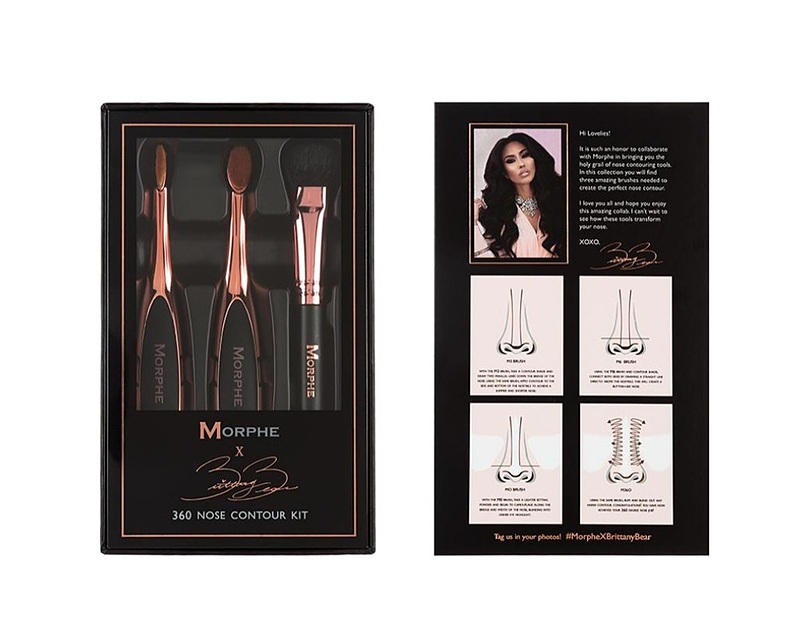 پک براش گریم -کانتورینگ بینی مورفی -Morphe Brushes - Brittany Bear - 360 Nose Contour Collection (LE)