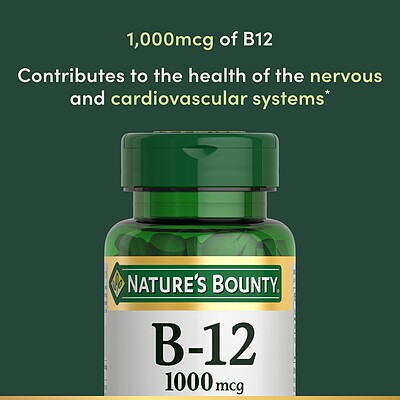 قرص‌مکمل ب۱۲ نیچرز بونتی -nature's bounty b12