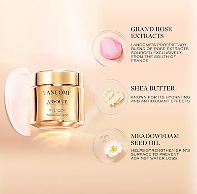 کرم جوانساز و روشن کننده آبسولو لانکوم -Absolue Revitalizing & Brightening Soft Cream