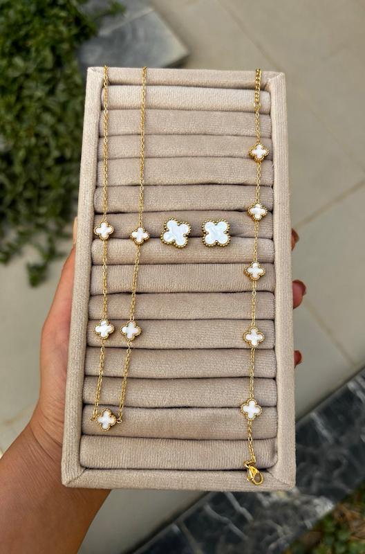 دستبند ونکلیف سفید 