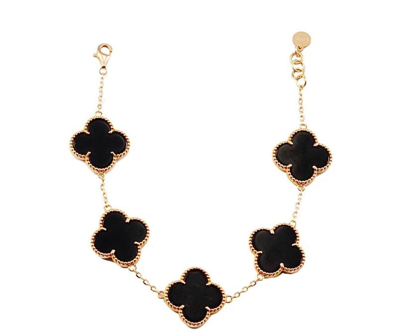 دستبند ونکلیف مشکی 