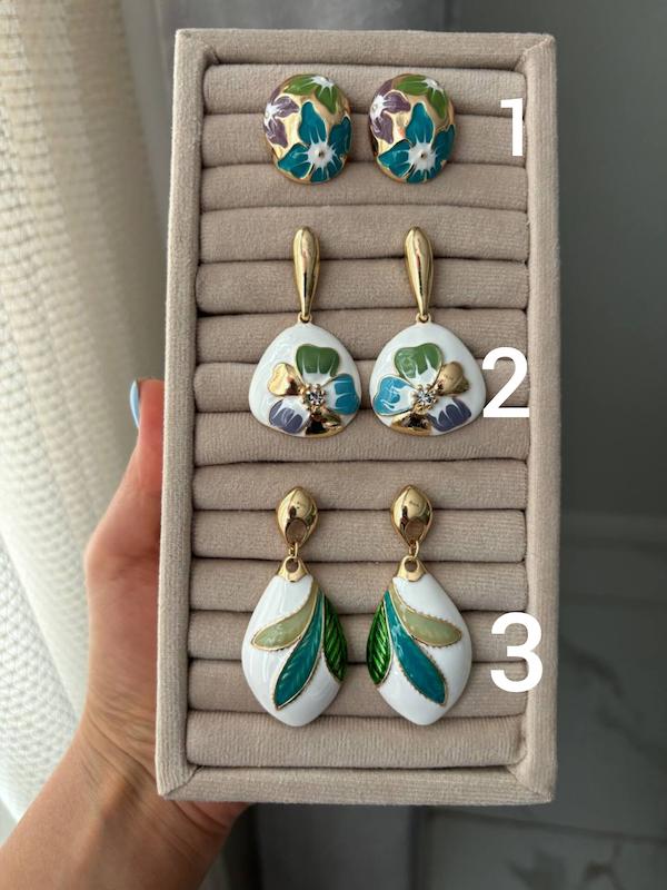 گوشواره میناکاری