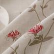 رومیزی لینن مدل Red Flora