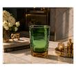 گلدان دکوراتیو شیشه‌ای مدل Emerald Amber